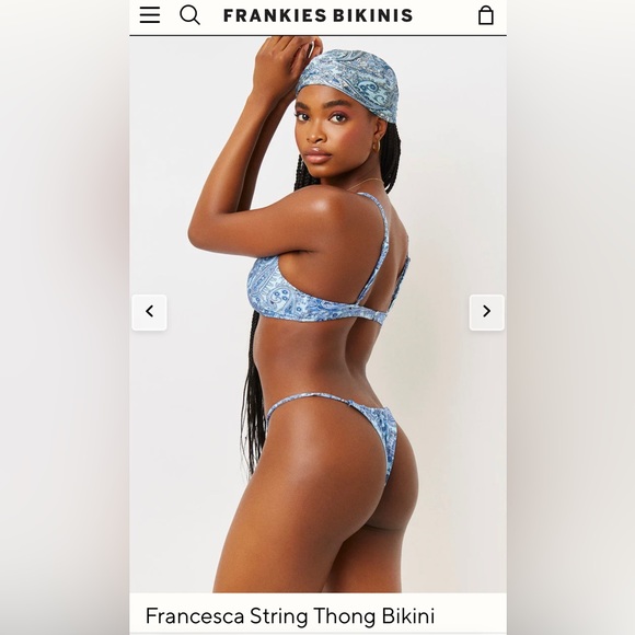 Frankies Bikinis Francesca Shine Top and Francesca shine bottom - Picture 2 of 15